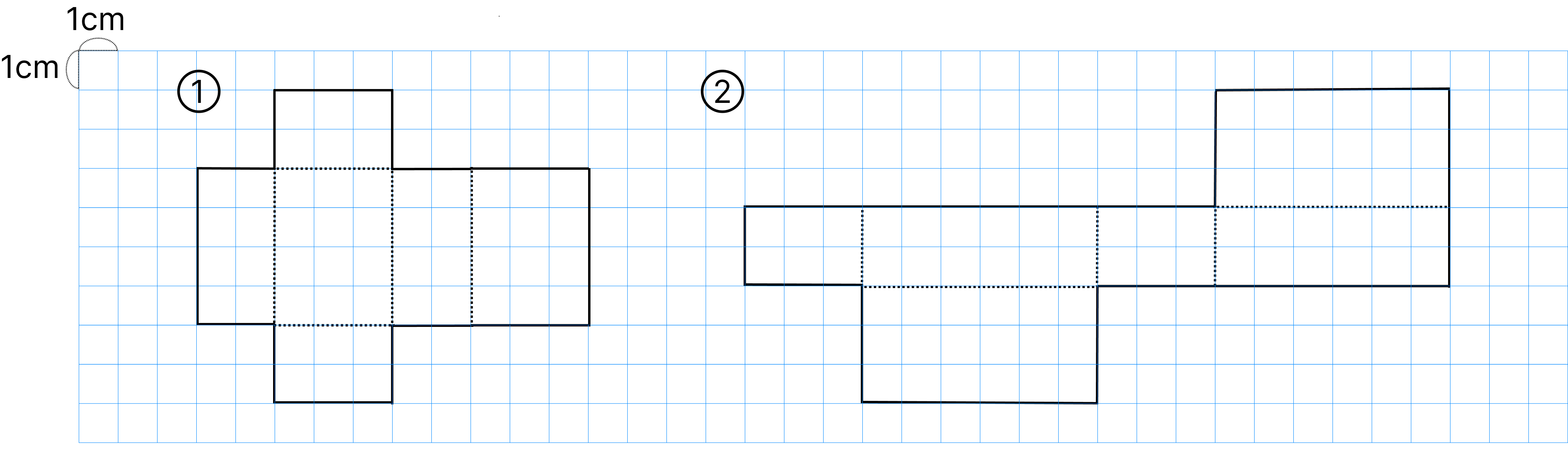 立方体の体積 [ 3 ] 下の図は直方体の展開図です。体積を求めましょう。の図