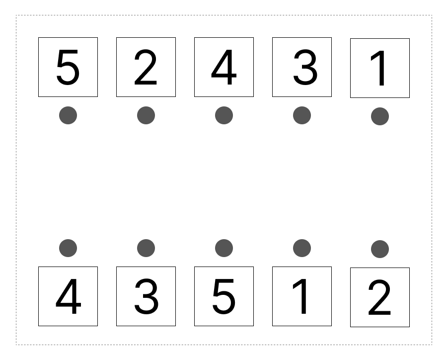 6はいくつといくつ - 3 [ 1 ] 6に なる かずを せんで むすびましょう。の図