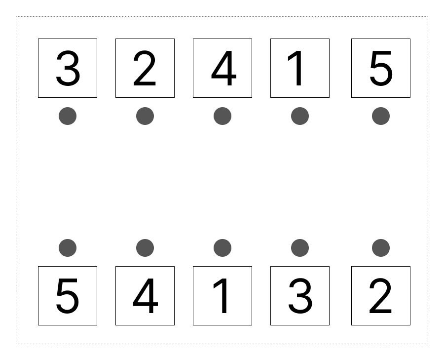 6はいくつといくつ - 3 [ 1 ] 6に なる かずを せんで むすびましょう。の図