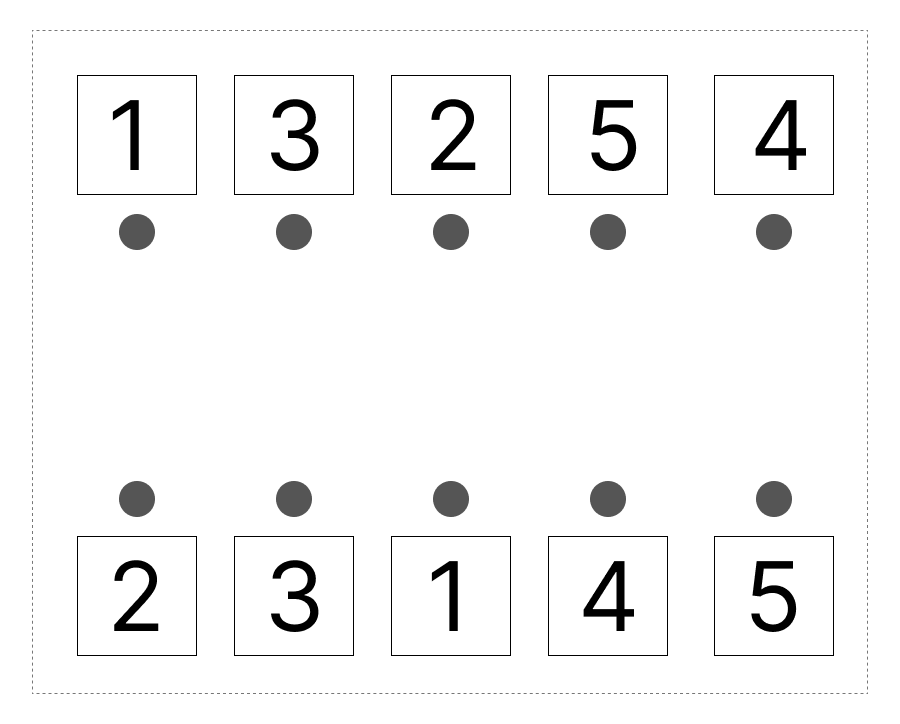 6はいくつといくつ - 3 [ 1 ] 6に なる かずを せんで むすびましょう。の図