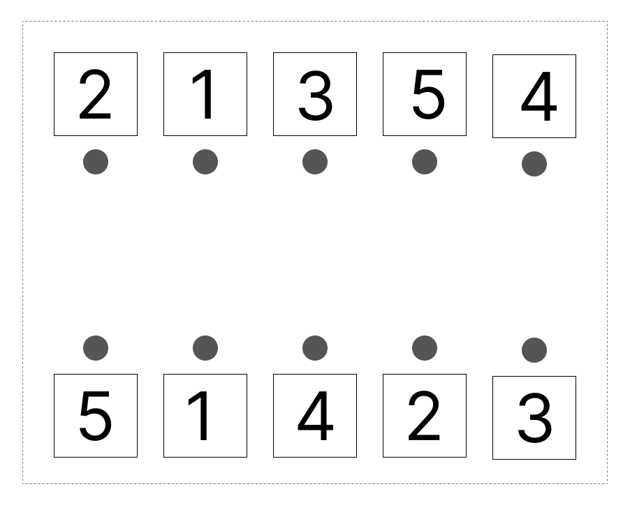 6はいくつといくつ - 3 [ 1 ] 6に なる かずを せんで むすびましょう。の図