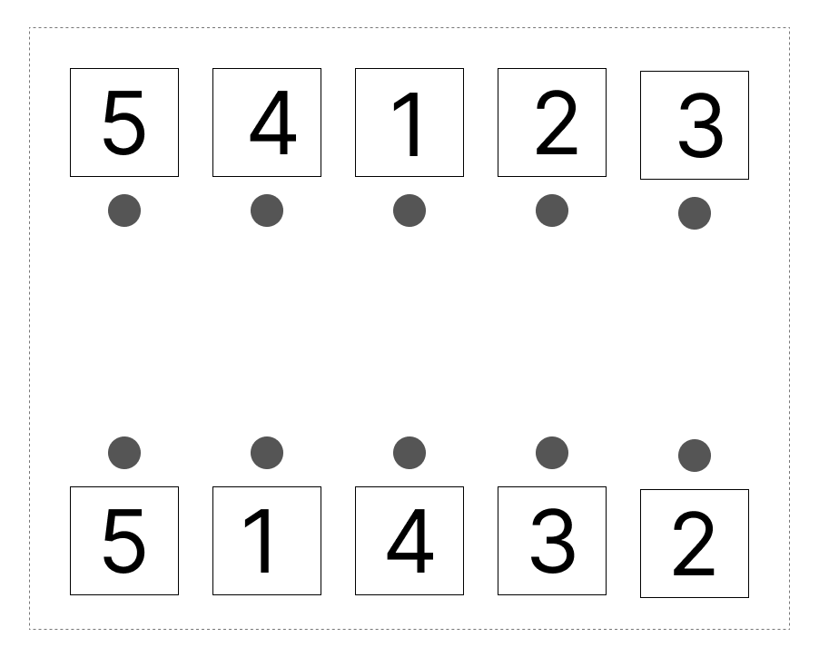 6はいくつといくつ - 3 [ 1 ] 6に なる かずを せんで むすびましょう。の図