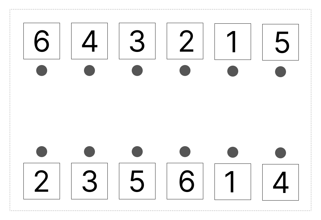 7はいくつといくつ - 3 [ 1 ] 7に なる かずを せんで むすびましょう。の図