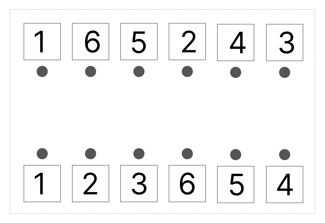 7はいくつといくつ - 3 [ 1 ] 7に なる かずを せんで むすびましょう。の図