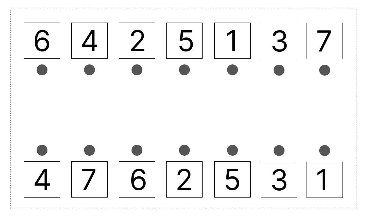 8はいくつといくつ - 3 [ 1 ] 8に なる かずを せんで むすびましょう。の図