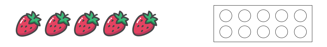 絵を見て数をかぞえる [ 2 ] えの かずだけ ◯を ぬりましょう。の図