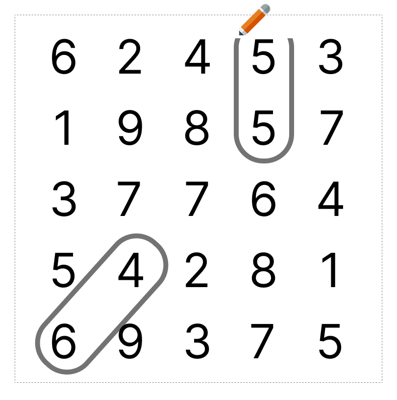 10はいくつといくつ - 3 [ 1 ] 2つの かずで 10を つくりましょう。の図