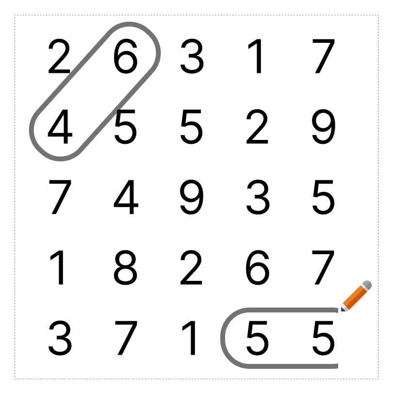 10はいくつといくつ - 3 [ 1 ] 2つの かずで 10を つくりましょう。の図