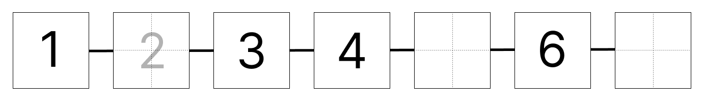 1から10までの数字 [ 1 ] しかくに すうじを かきましょう。の図