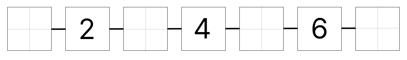 1から10までの数字 [ 1 ] しかくに すうじを かきましょう。の図