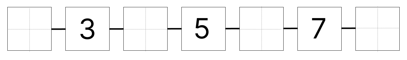 1から10までの数字 [ 1 ] しかくに すうじを かきましょう。の図