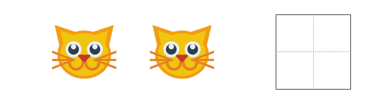 1から5までの数字 - 2 [ 1 ] かずを かぞえて すうじを かきましょう。の図
