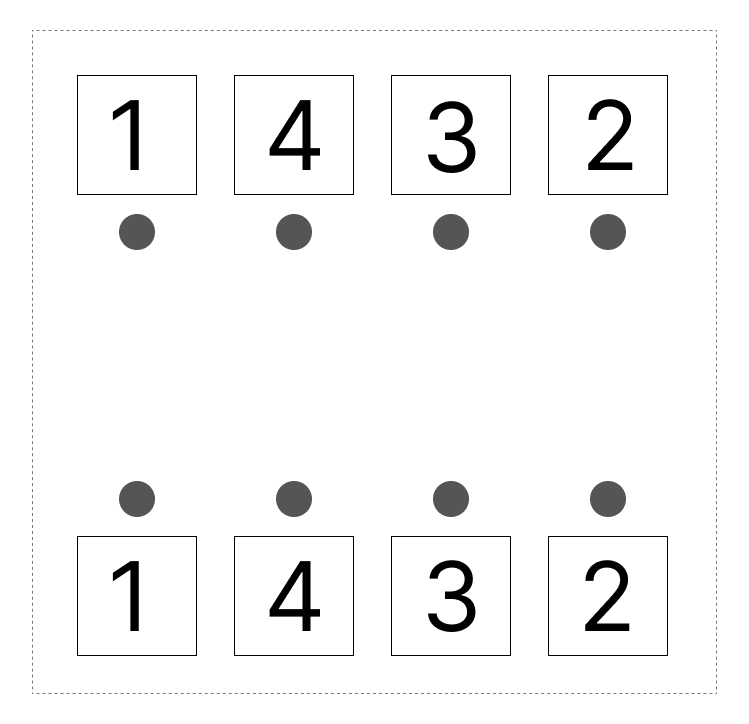 5はいくつといくつ - 3 [ 1 ] 5に なる かずを せんで むすびましょう。の図