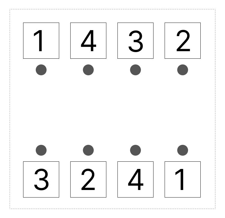 5はいくつといくつ - 3 [ 1 ] 5に なる かずを せんで むすびましょう。の図