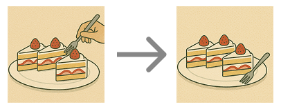 0の引き算 [ 1 ] ぶんしょうを よんで ひきざんの しきと こたえを かきましょう。の図