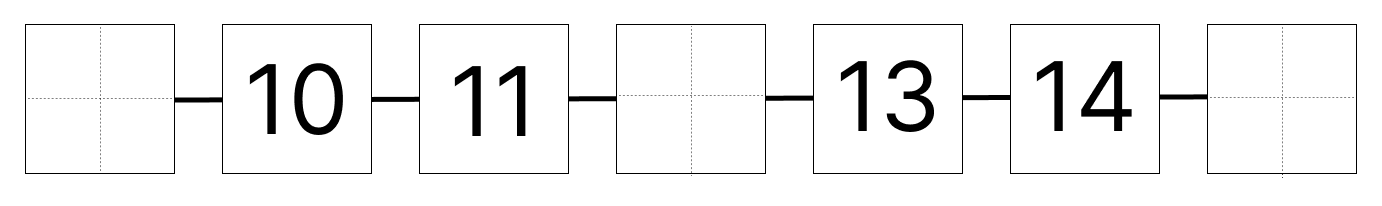20までの数字 [ 2 ] しかくに すうじを かきましょう。の図