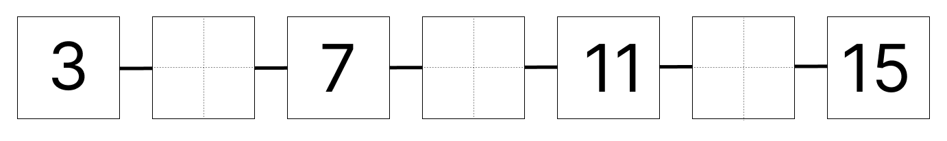 20までの数字 [ 2 ] しかくに すうじを かきましょう。の図