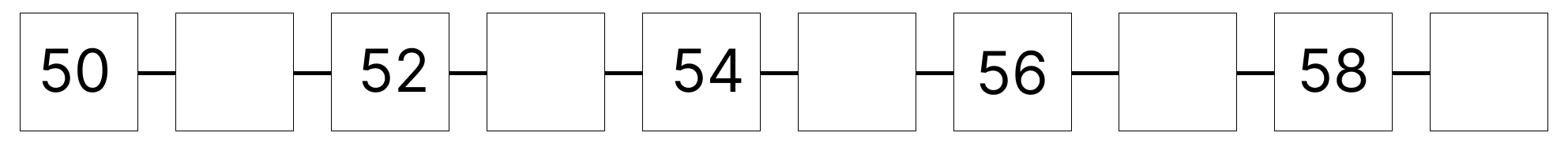 99より大きい数 [ 3 ] しかくに すうじを かきましょう。の図