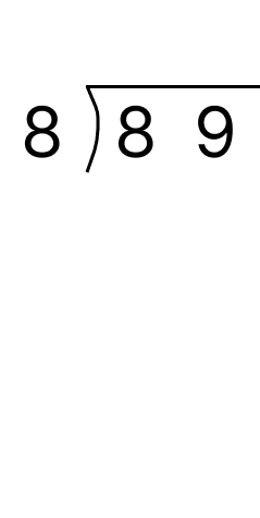 筆算で余りのある割り算 - 1 [ 1 ] 筆算でわり算をしましょう。の図