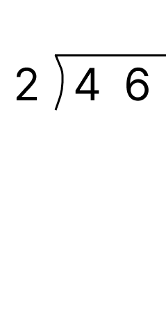 筆算で余りのある割り算 - 1 [ 1 ] 筆算でわり算をしましょう。の図