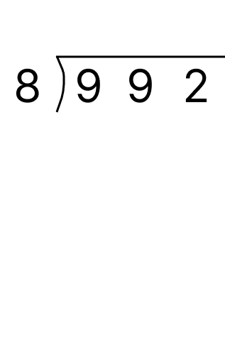 筆算で余りのある割り算 - 1 [ 1 ] 筆算でわり算をしましょう。の図