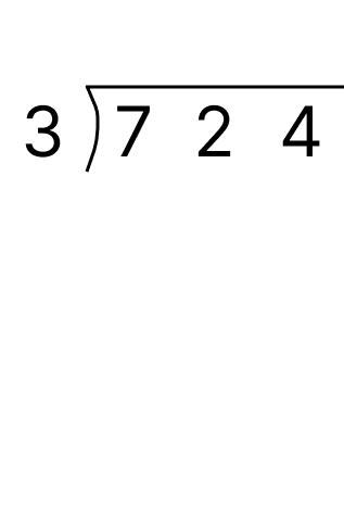 筆算で余りのある割り算 - 1 [ 1 ] 筆算でわり算をしましょう。の図