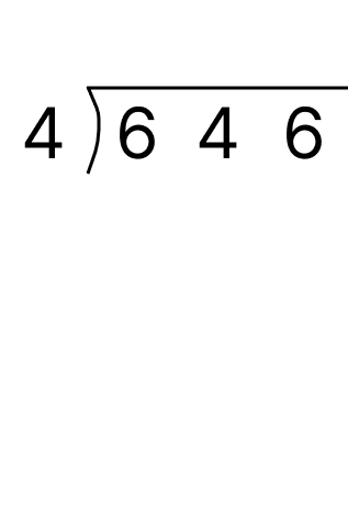 筆算で余りのある割り算 - 1 [ 1 ] 筆算でわり算をしましょう。の図