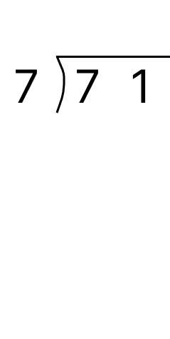 筆算で余りのある割り算 - 1 [ 1 ] 筆算でわり算をしましょう。の図