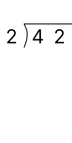 筆算で余りのある割り算 - 1 [ 1 ] 筆算でわり算をしましょう。の図