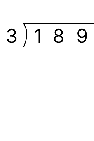 筆算で余りのある割り算 - 2 [ 1 ] 筆算でわり算をしましょう。の図
