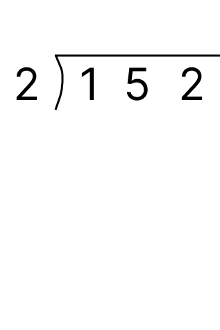 筆算で余りのある割り算 - 2 [ 1 ] 筆算でわり算をしましょう。の図