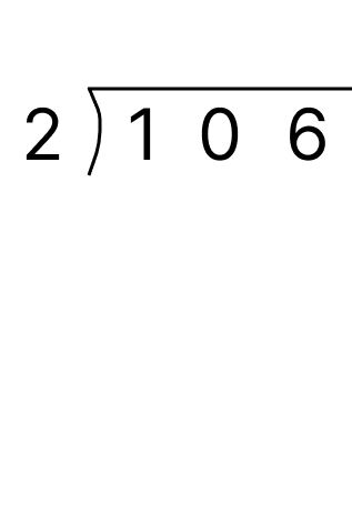 筆算で余りのある割り算 - 2 [ 1 ] 筆算でわり算をしましょう。の図