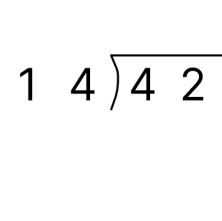 筆算で割り算 - 1 [ 1 ] 筆算でわり算をしましょう。の図