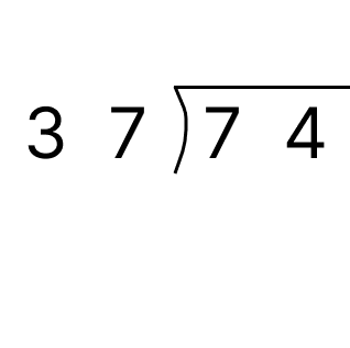 筆算で割り算 - 1 [ 1 ] 筆算でわり算をしましょう。の図