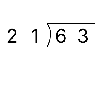 筆算で割り算 - 1 [ 1 ] 筆算でわり算をしましょう。の図
