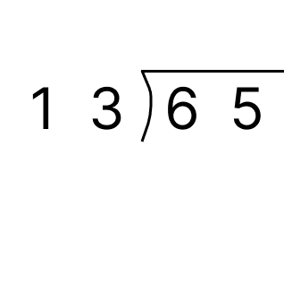 筆算で割り算 - 1 [ 1 ] 筆算でわり算をしましょう。の図