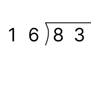 筆算で割り算 - 2 [ 1 ] 筆算でわり算をしましょう。の図