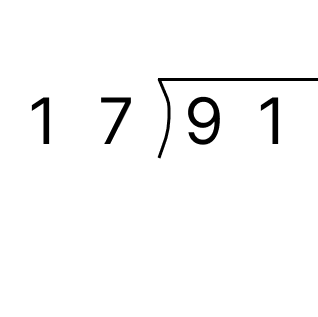 筆算で割り算 - 2 [ 1 ] 筆算でわり算をしましょう。の図