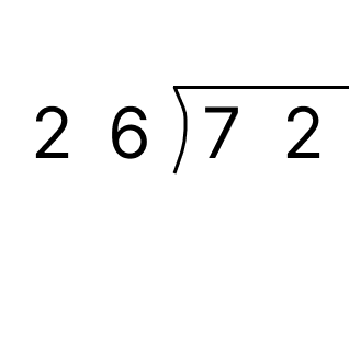 筆算で割り算 - 2 [ 1 ] 筆算でわり算をしましょう。の図