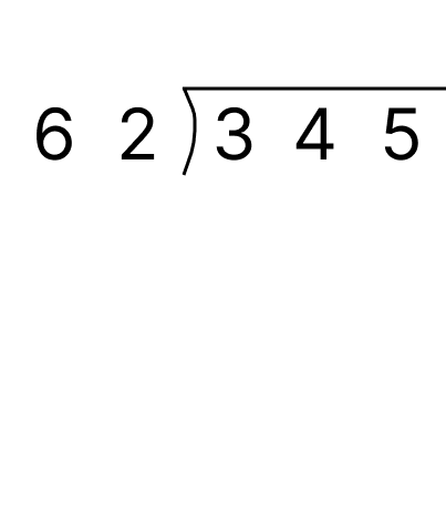 筆算で割り算 - 2 [ 1 ] 筆算でわり算をしましょう。の図
