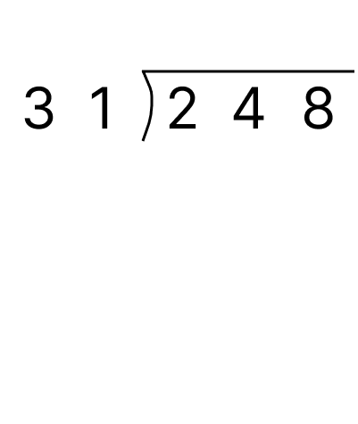 筆算で割り算 - 2 [ 1 ] 筆算でわり算をしましょう。の図
