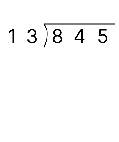 筆算で割り算 - 2 [ 1 ] 筆算でわり算をしましょう。の図