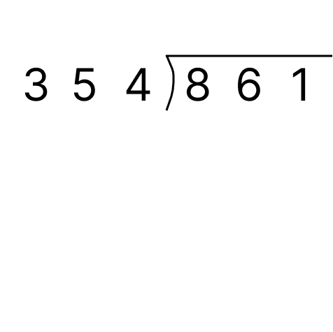 筆算で割り算 - 2 [ 1 ] 筆算でわり算をしましょう。の図