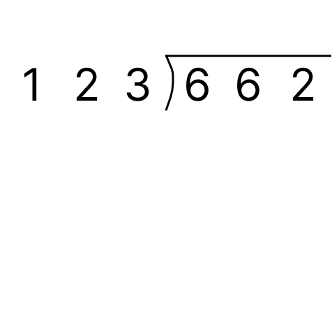 筆算で割り算 - 2 [ 1 ] 筆算でわり算をしましょう。の図