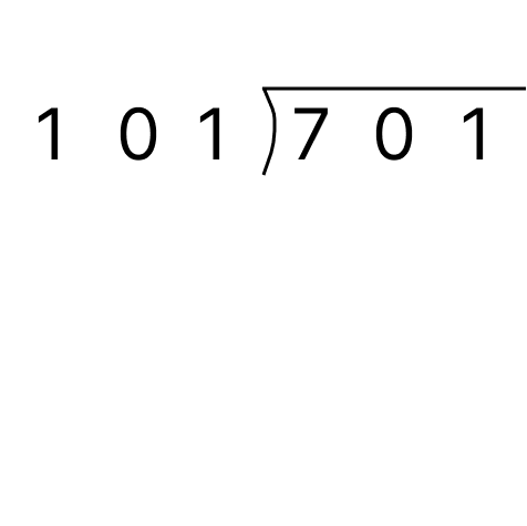 筆算で割り算 - 2 [ 1 ] 筆算でわり算をしましょう。の図