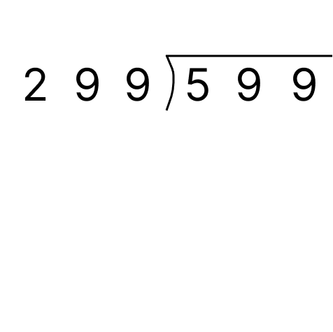 筆算で割り算 - 2 [ 1 ] 筆算でわり算をしましょう。の図