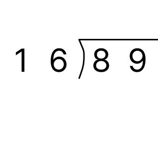 筆算で割り算 - 2 [ 1 ] 筆算でわり算をしましょう。の図