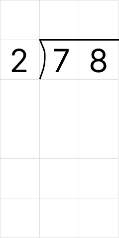 筆算で割り算 [ 1 ] 筆算でわり算をしましょう。の図