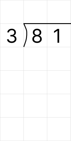 筆算で割り算 [ 1 ] 筆算でわり算をしましょう。の図