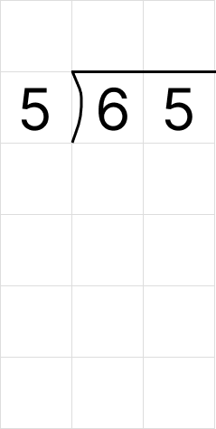 筆算で割り算 [ 1 ] 筆算でわり算をしましょう。の図